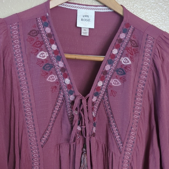 4x1 Boho Bundle Tops, Lucky Brand Multicolor Floral Blouse, See Description - Picture 14 of 16